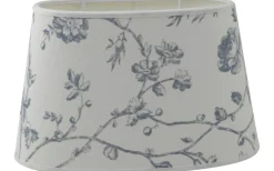 Aria Oval Lampskärm 20cm Blå Laura Ashley