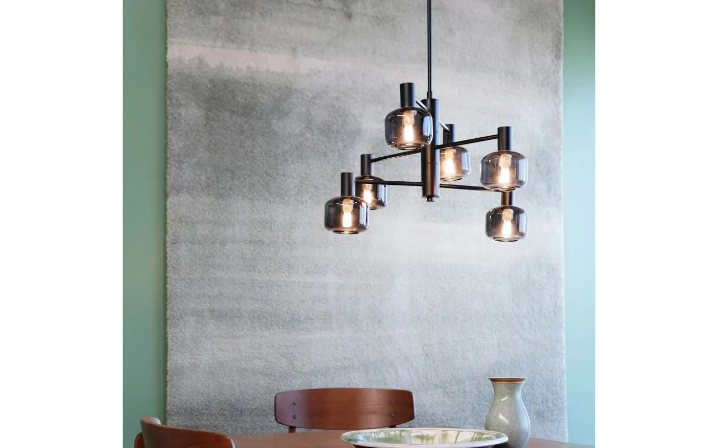 Arp Takkrona 50cm 6 Kupor Svart/Rök