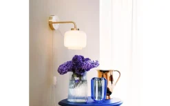 Arp Vägglampa Opal/Mässing