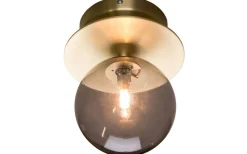 Art Deco Badrumslampa Mässing/Rök IP44