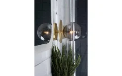 Art Deco Badrumslampa Mässing/Rök IP44