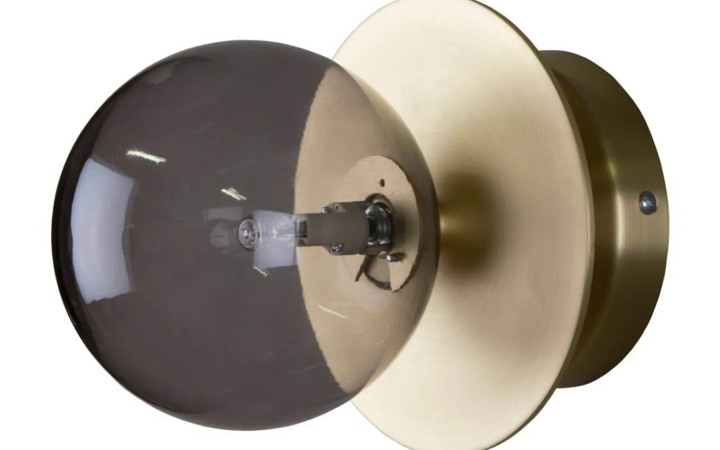 Art Deco Badrumslampa Mässing/Rök IP44