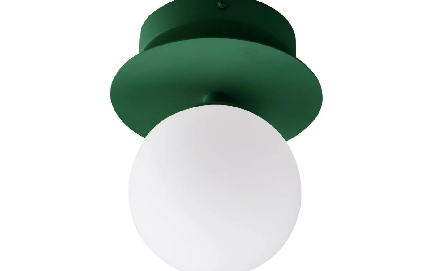 Art Deco Vägglampa/Plafond Grön/Vit IP44