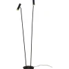 Artic Golvlampa Dubbel 137cm LED 2x6W 3000K Svart