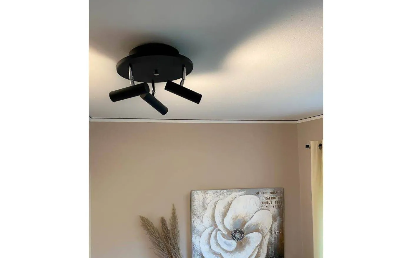 Artic Takspotlight 30cm LED 3x6W 3000K Svart/Krom