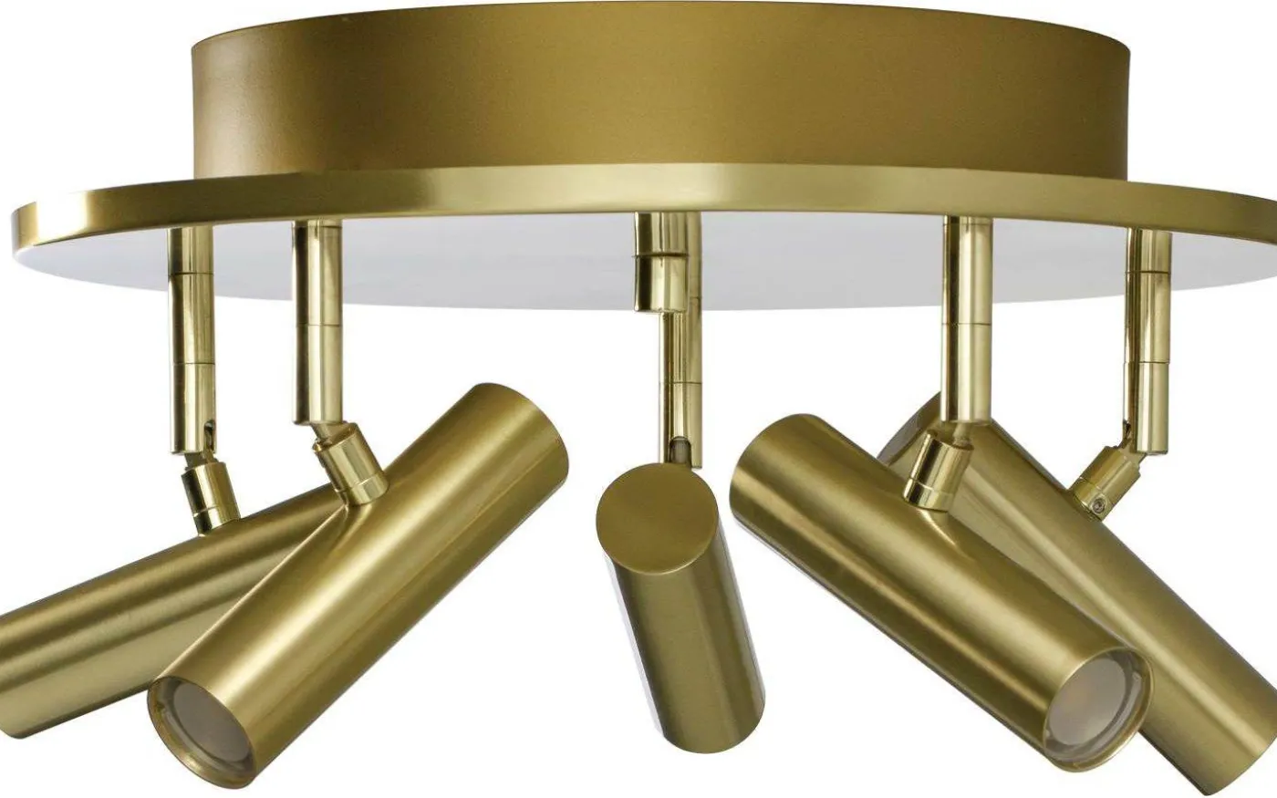 Artic Takspotligt 40cm LED 5x6W 3000K Matt Mässing