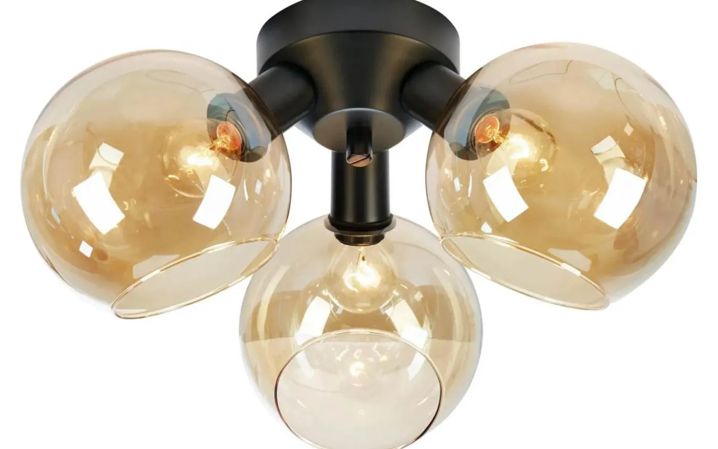 Artis Plafond 40cm Amber/Svart