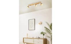 Aruni Spotlight 3-delad GU10 trä/matt vit