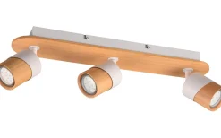 Aruni Spotlight 3-delad GU10 trä/matt vit