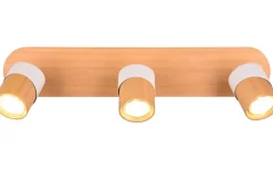 Aruni Spotlight 3-delad GU10 trä/matt vit