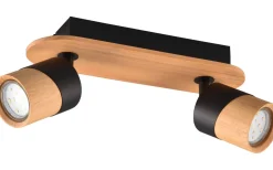 Aruni Spotlight 2-delat GU10 trä/matt svart