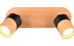 Aruni Spotlight 2-delat GU10 trä/matt svart