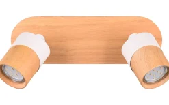 Aruni Spotlight 2-delat GU10 trä/mattvit