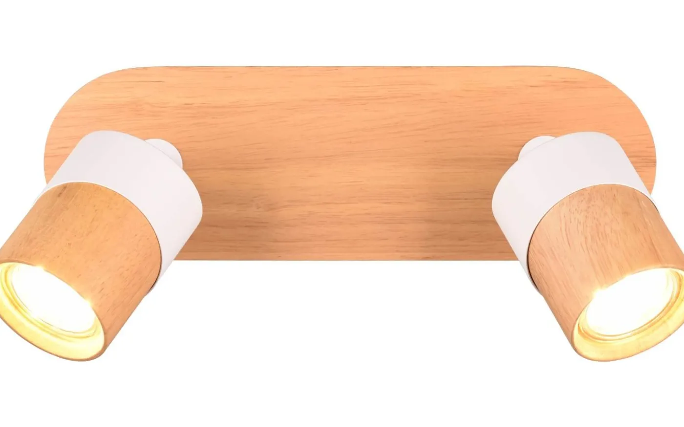 Aruni Spotlight 2-delat GU10 trä/mattvit