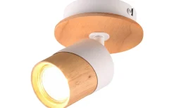 Aruni Spotlight GU10 trä/matt vit