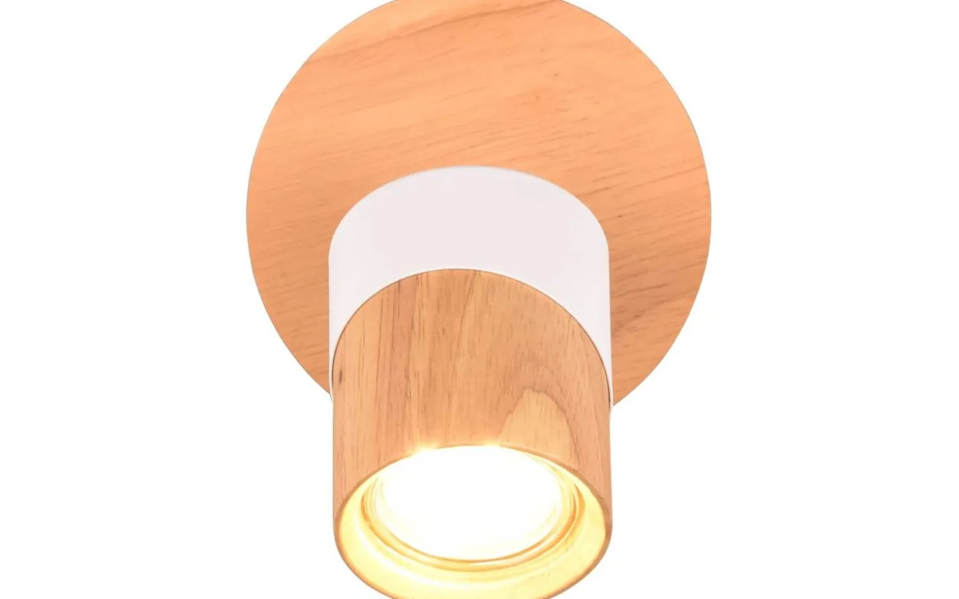 Aruni Spotlight GU10 trä/matt vit