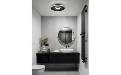 Ascari H2O Plafond LED 40cm mattsvart IP44