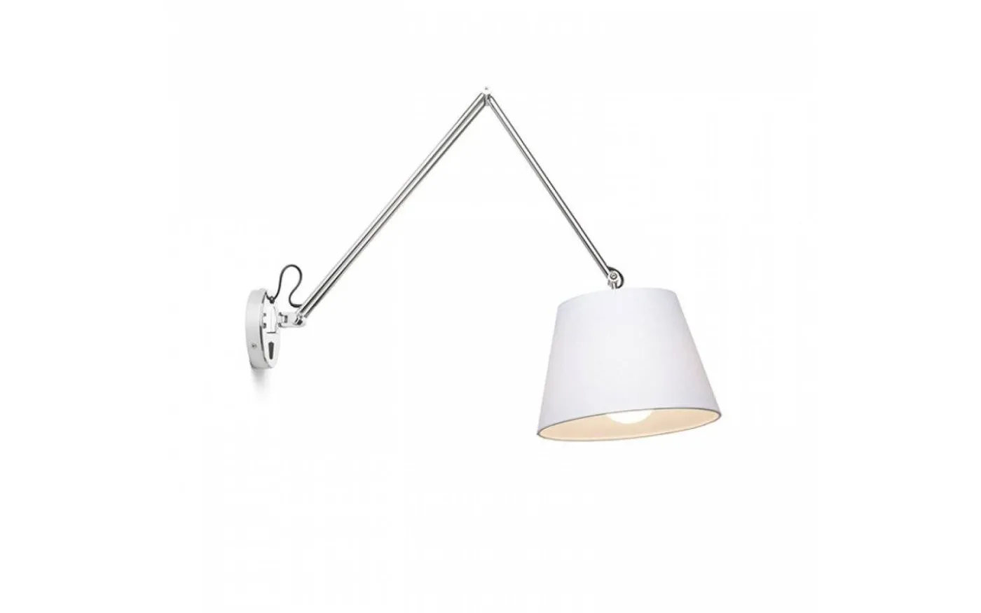 Ashley Vägglampa Vit/Krom E27