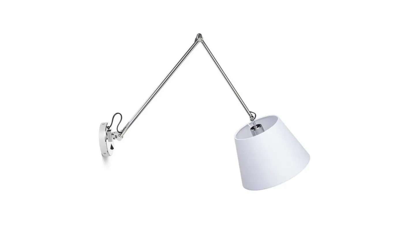 Ashley Vägglampa Vit/Krom E27