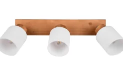Assam Spotlight 3-delad E14 trä/vit