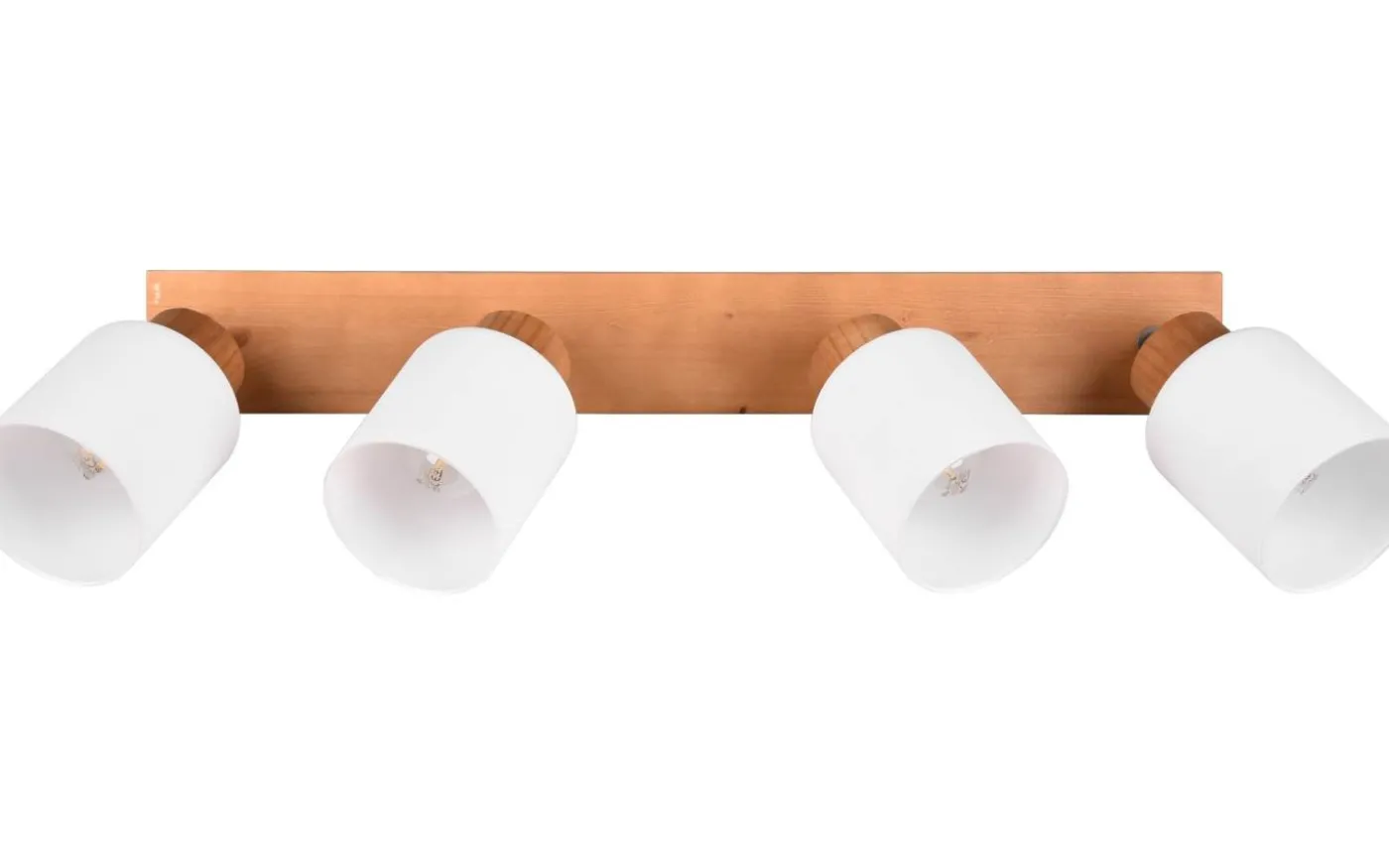 Assam Spotlight 4-delad E14 trä/vit