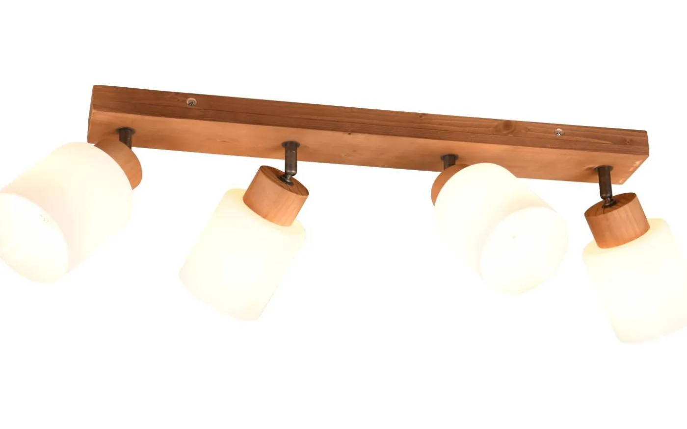 Assam Spotlight 4-delad E14 trä/vit