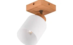 Assam Spotlight E14 trä/vit