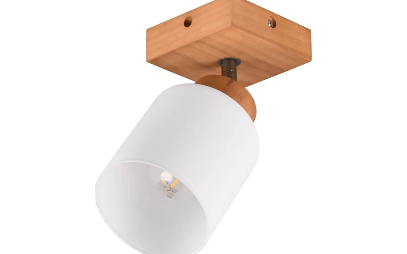 Assam Spotlight E14 trä/vit