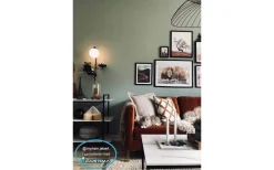 Astoria Vägglampa 62cm G9 Svart