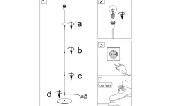 Astrid Golvfot 130cm Svart