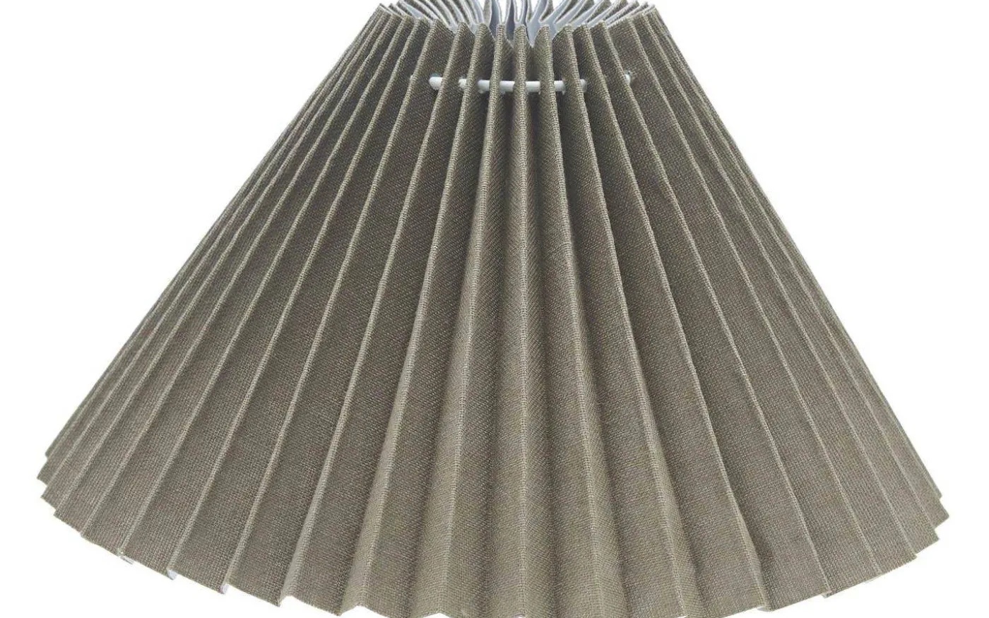 Astrid Lampskärm Ø40cm Veckad Linne Beige