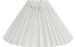 Astrid Lampskärm Ø20cm Veckad Vit