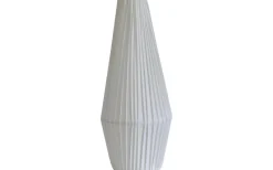 Astrid Plisserad Stilskärm Ø13cm Satin Offwhite