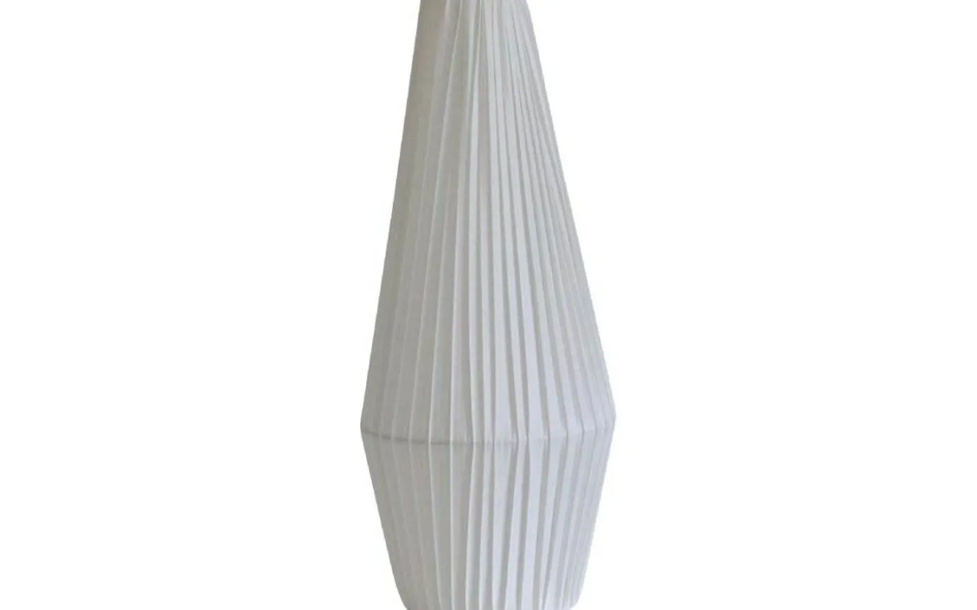 Astrid Plisserad Stilskärm Ø13cm Satin Offwhite