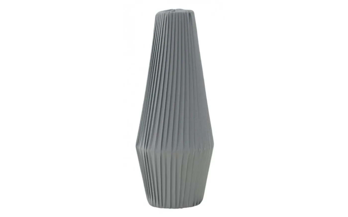 Astrid Plisserad Stilskärm Ø13cm Satin Grå