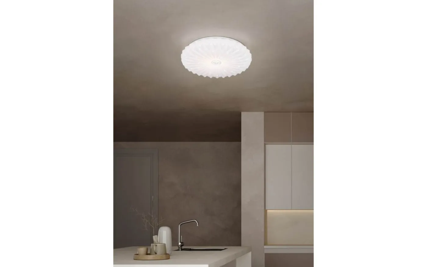 Ataris Plafond LED 38cm vit
