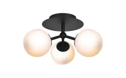 Atom Plafond Ø26cm Svart/Opal