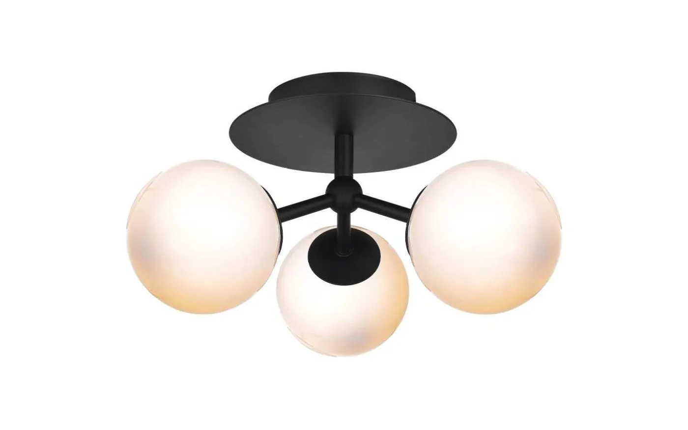 Atom Plafond Ø26cm Svart/Opal