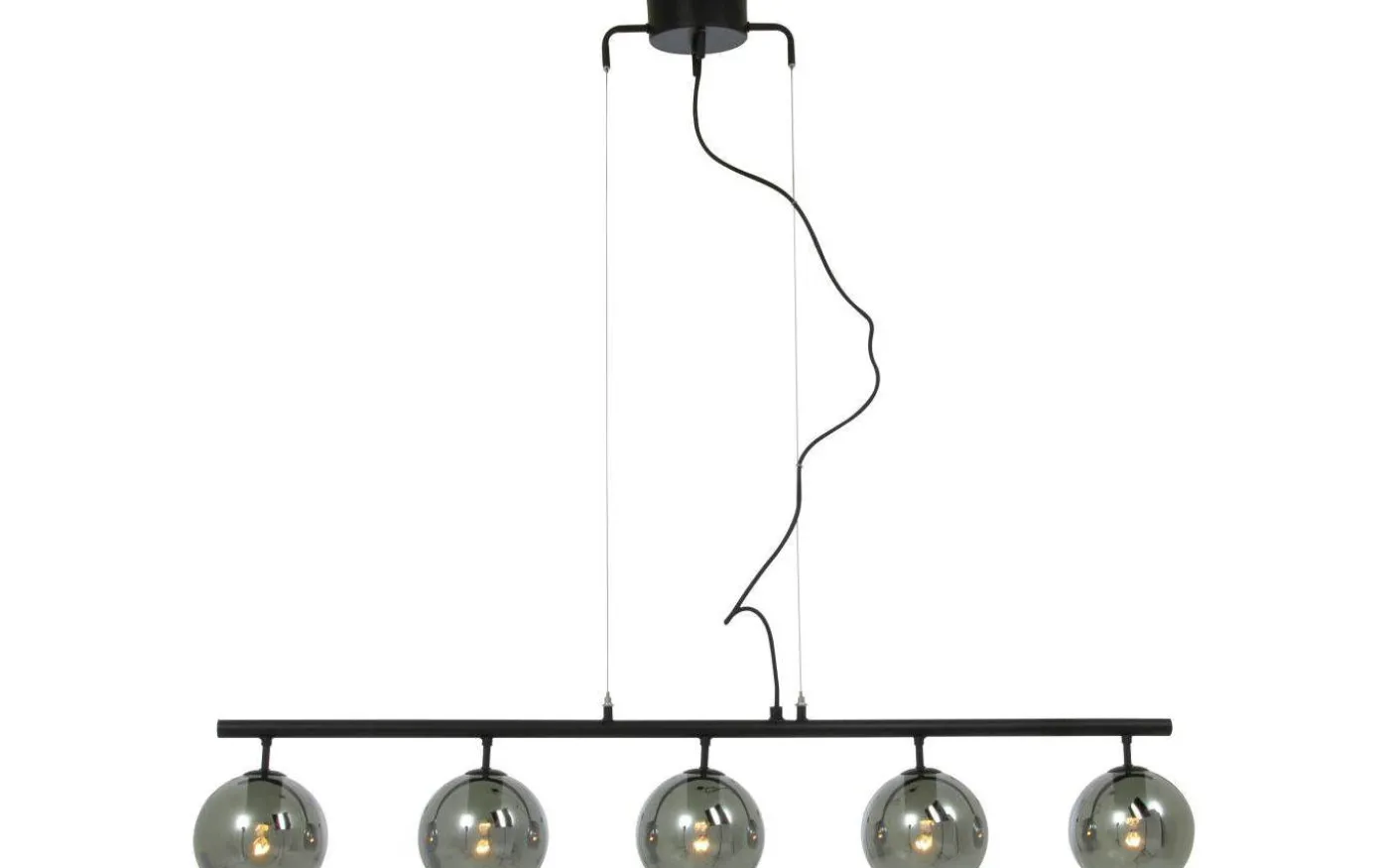 Atom Taklampa 114cm Svart/Rök