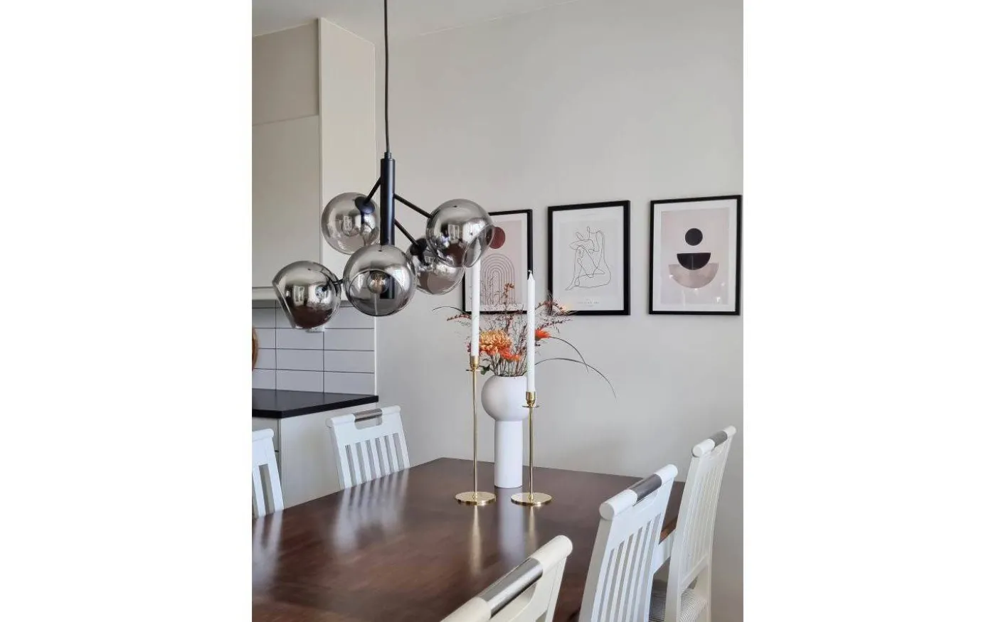 Atom Taklampa 48cm Svart/Rök