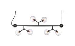 Atom Taklampa 80cm Svart/Smoke