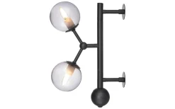Atom Vägglampa Antik Svart/Smoke