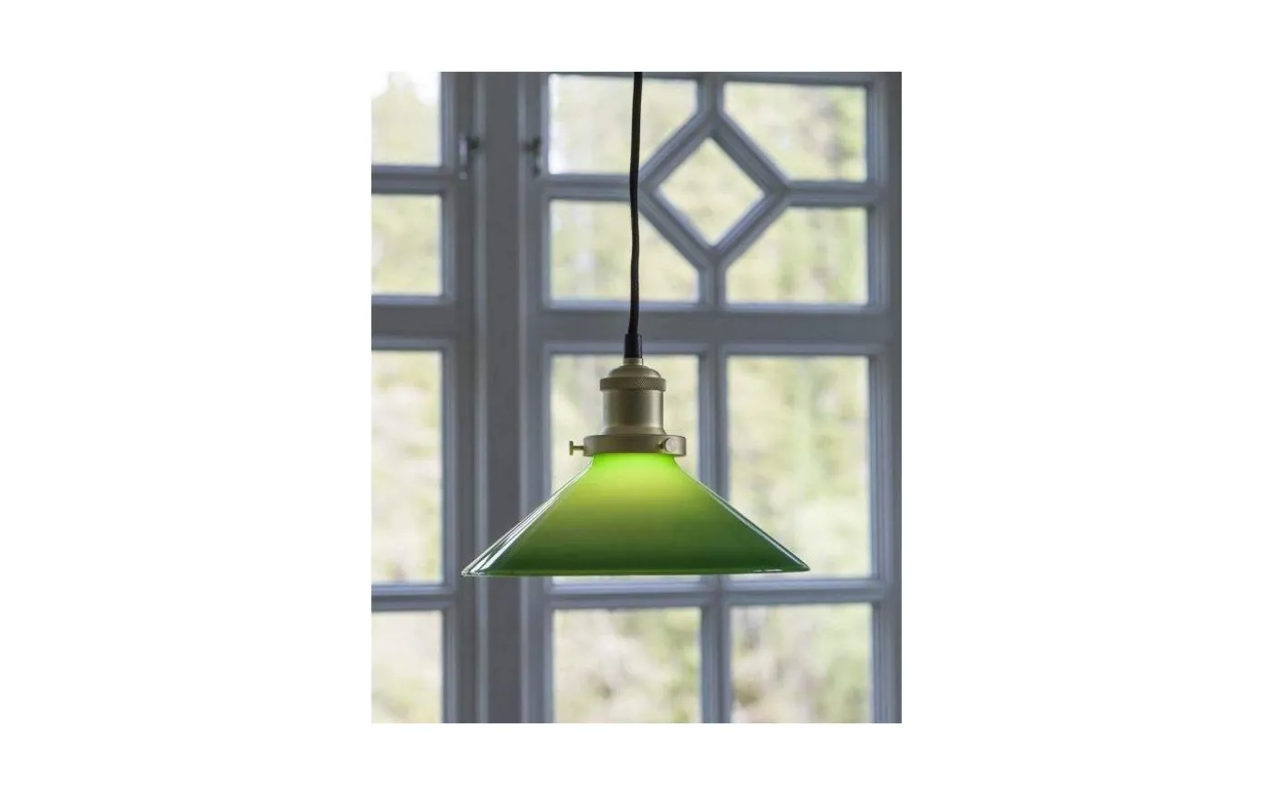 August Fönsterlampa 25cm Grön