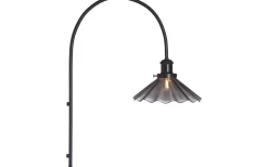 August Vägglampa Veckad 60cm Svart