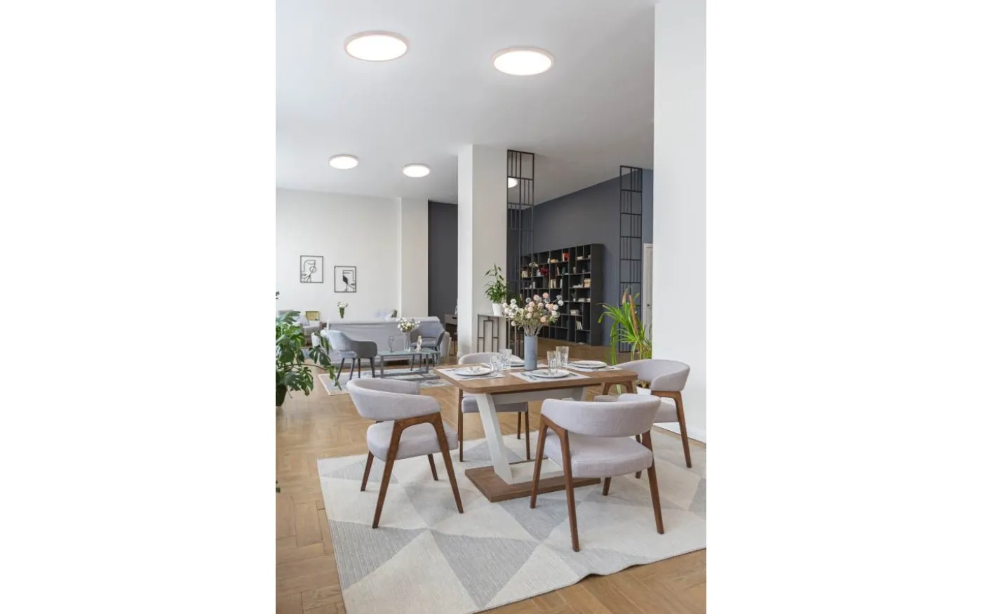 Aureo Plafond LED 40cm mattvit RGB