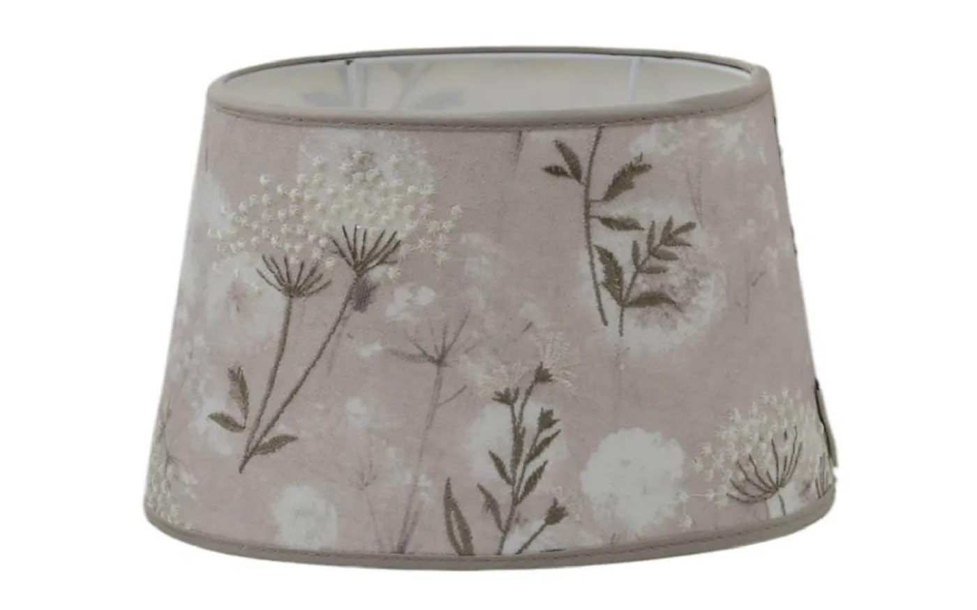 Aurora Oval Lampskärm 25cm Oyster Ashley Wild