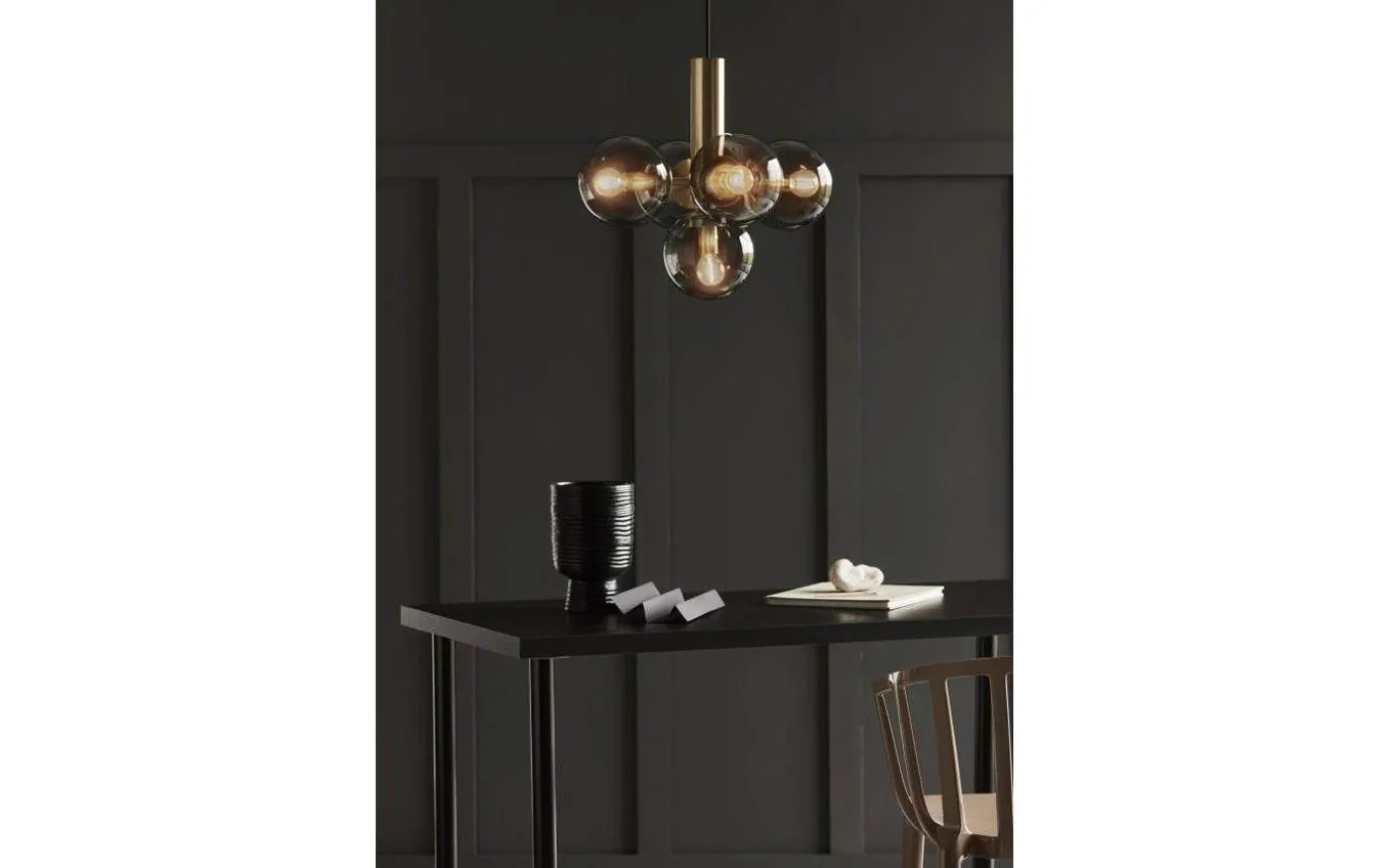 Avenue Taklampa Mässing/Rök