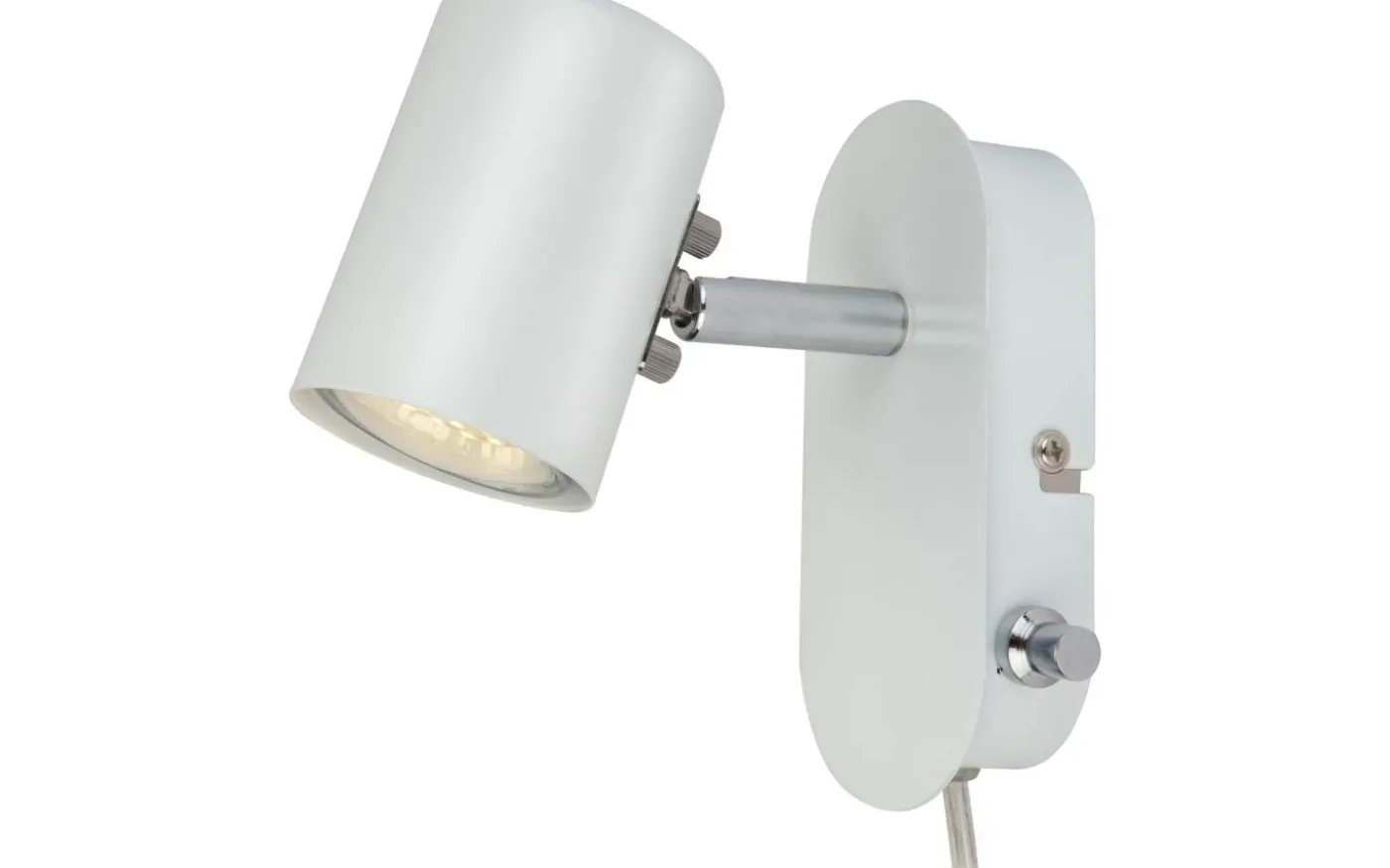 Balder Vägglampa Vit/Krom