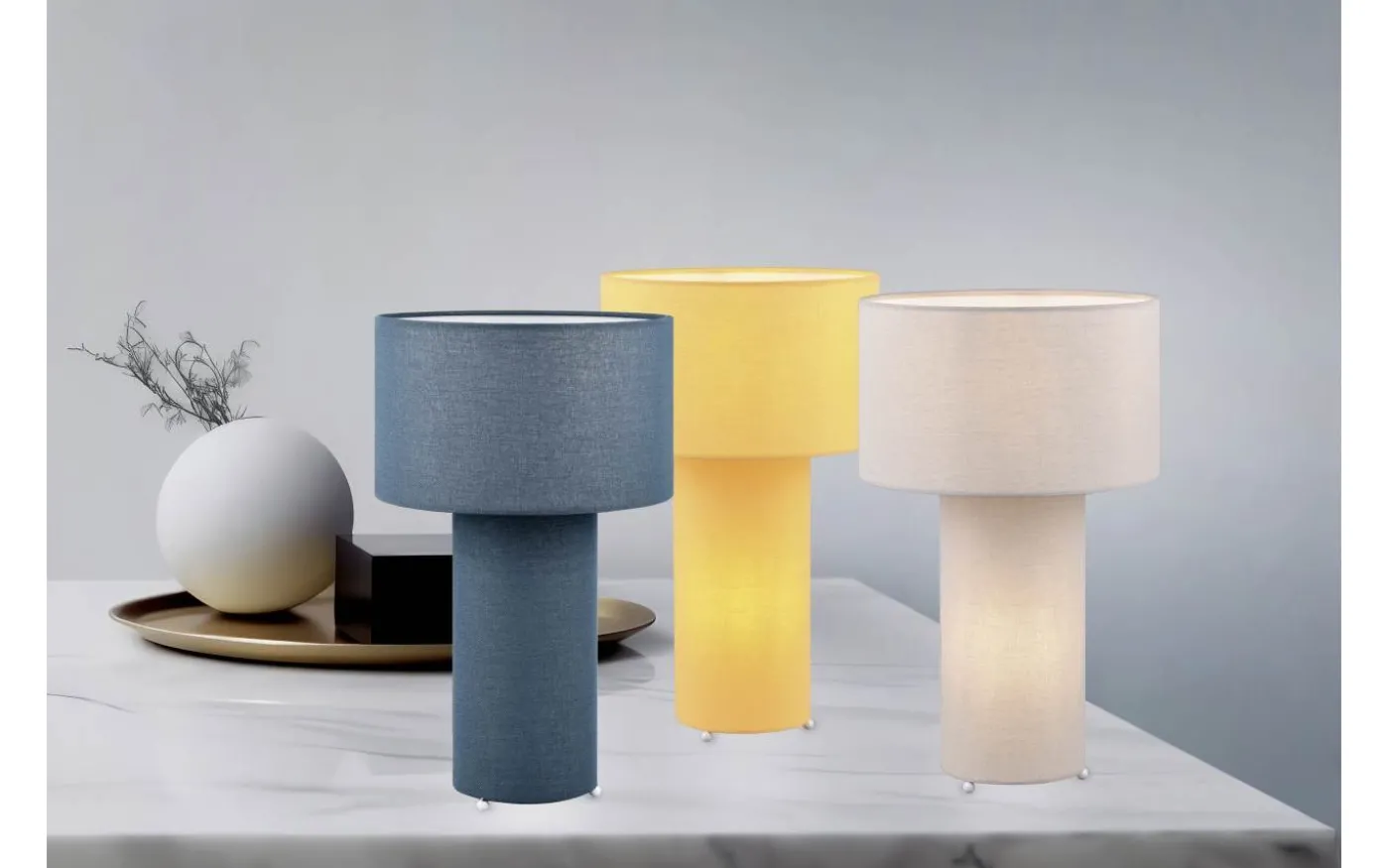 Bale Bordslampa 2xE27 grå