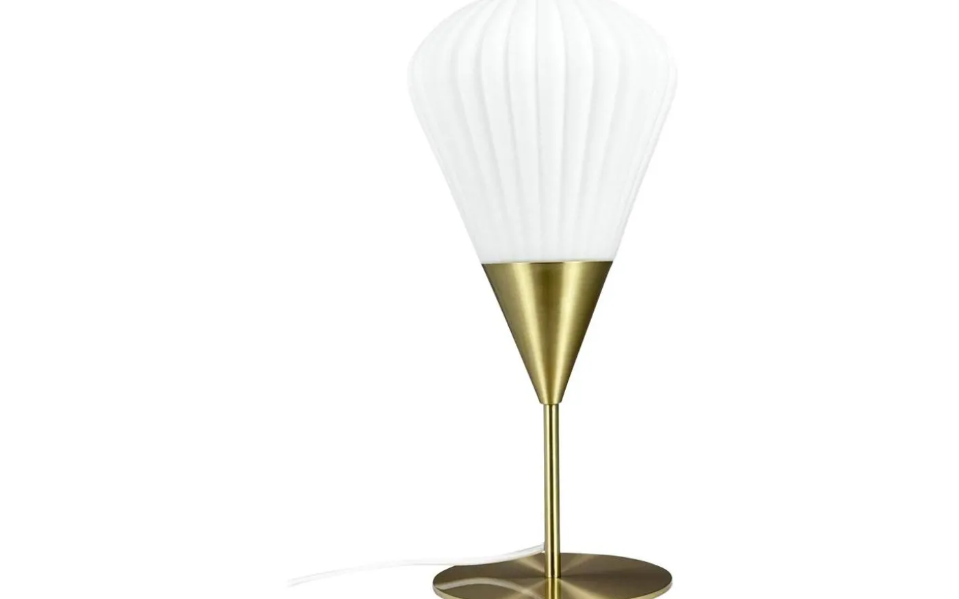 Ballon Bordslampa 45,5cm Opal/Mässing